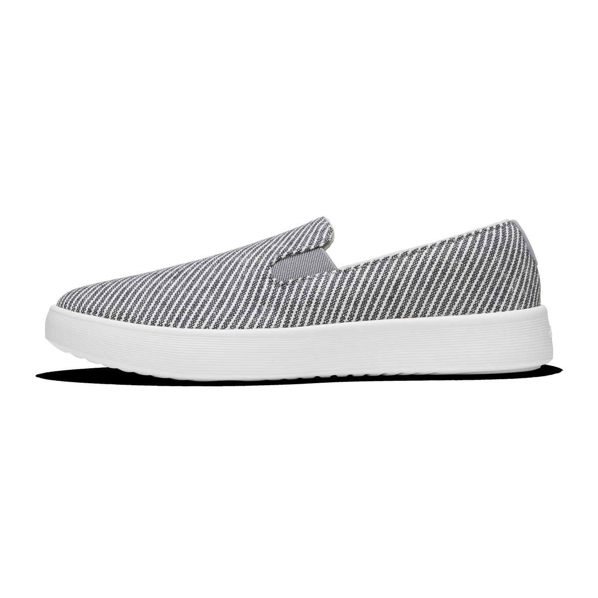 Women's Canvas Cruiser Slip On - Deep Navy Stripes (Blizzard Sole)