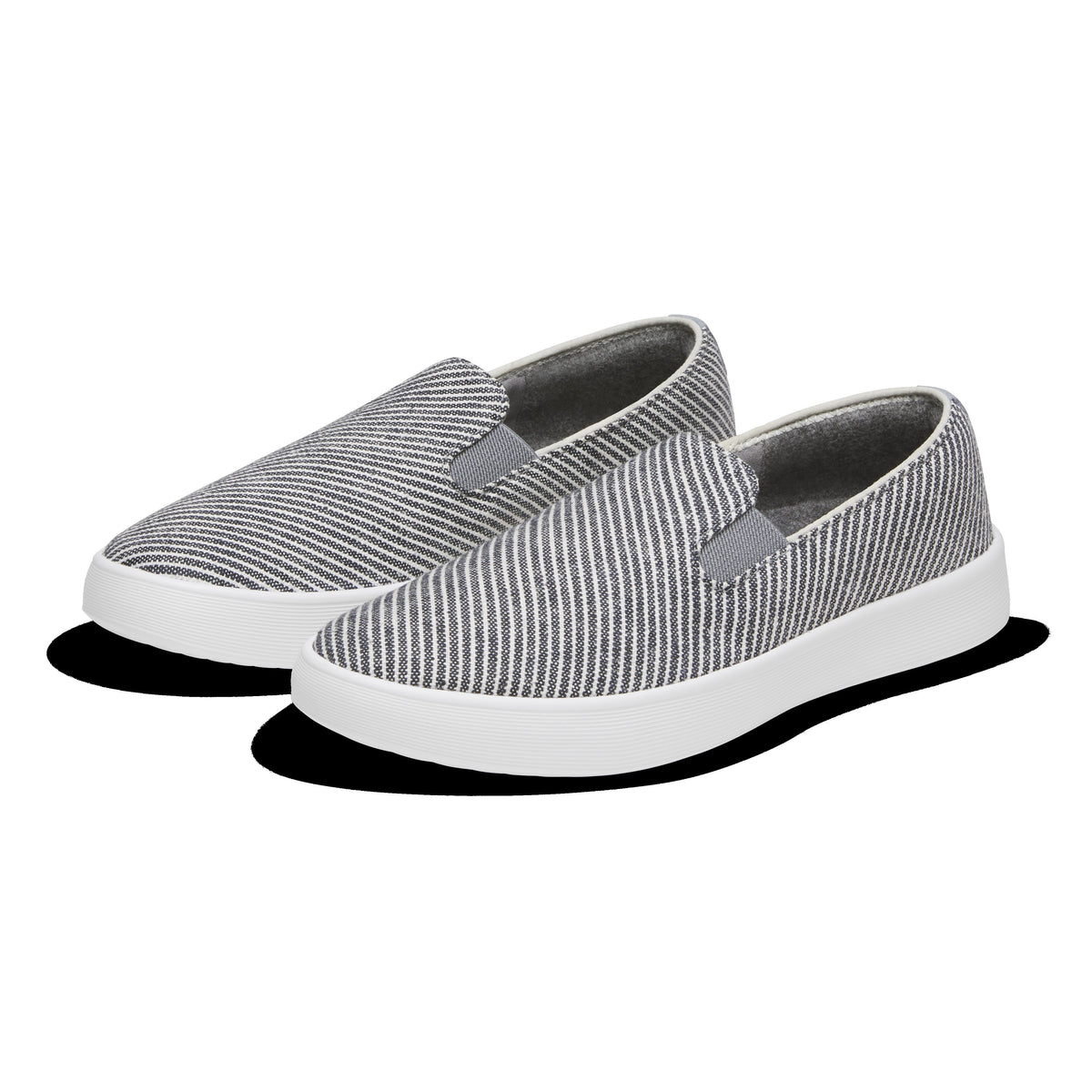 Women's Canvas Cruiser Slip On - Deep Navy Stripes (Blizzard Sole)