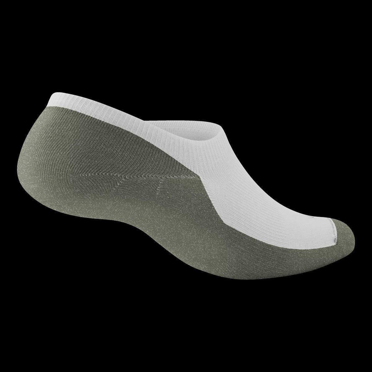 Anytime No Show Sock - Blizzard/Thunder Green