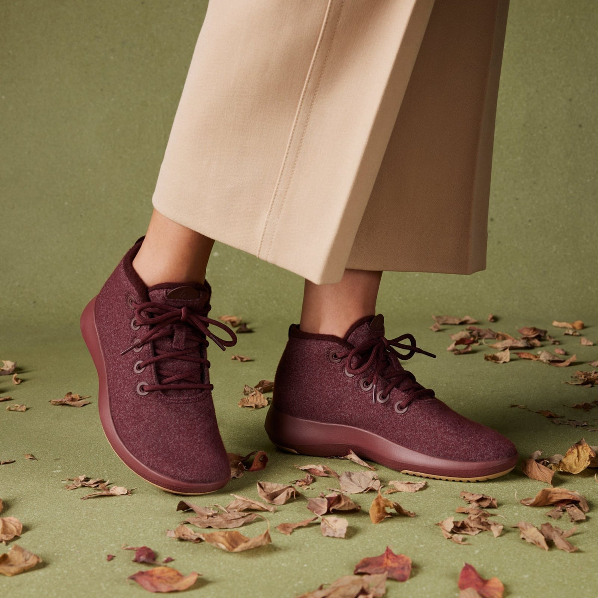 Women's Wool Runner-up Mizzles - Deep Emerald (Deep Emerald Sole)