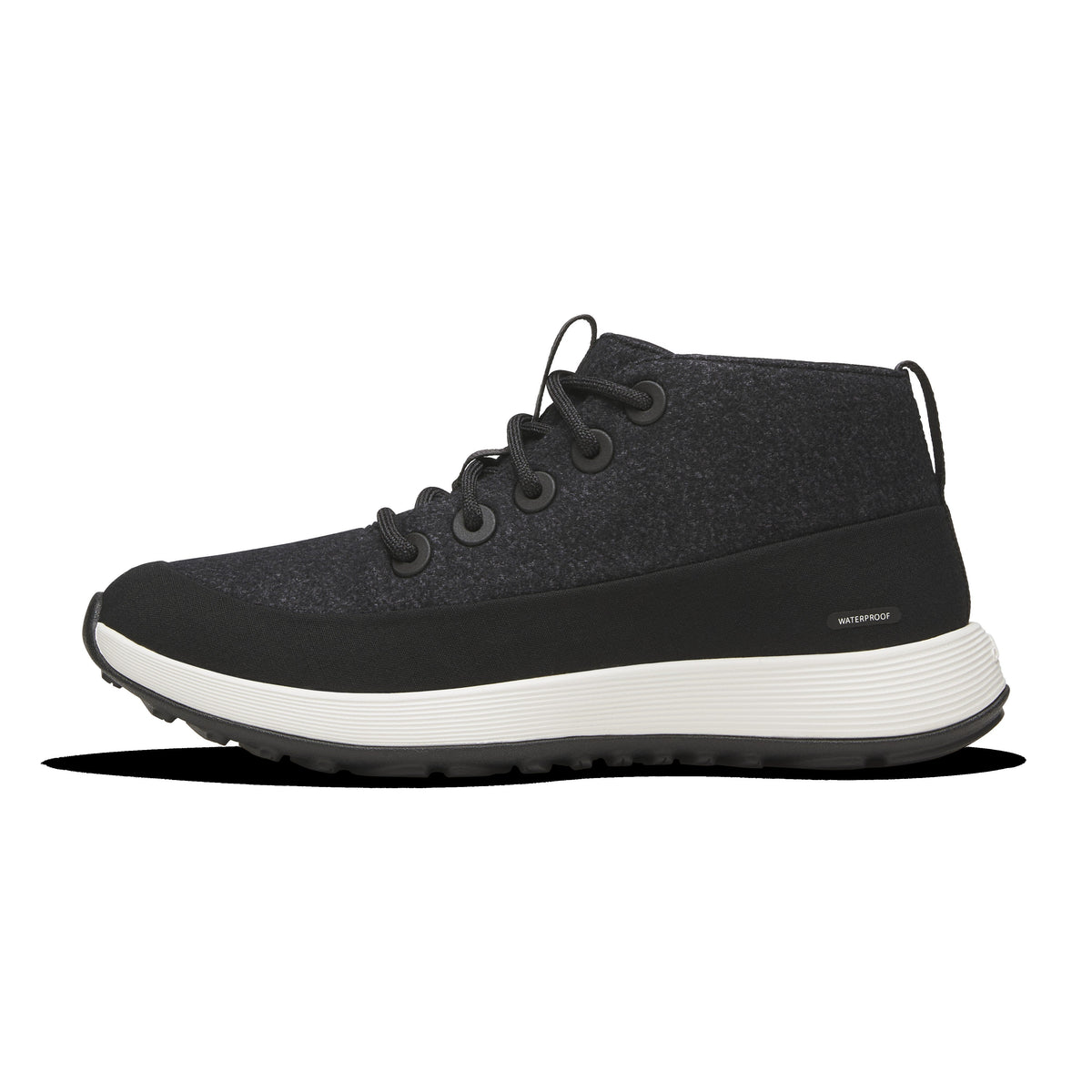 Women's Wool Runner NZ Mid Waterproof - Natural Black (Natural White Sole)