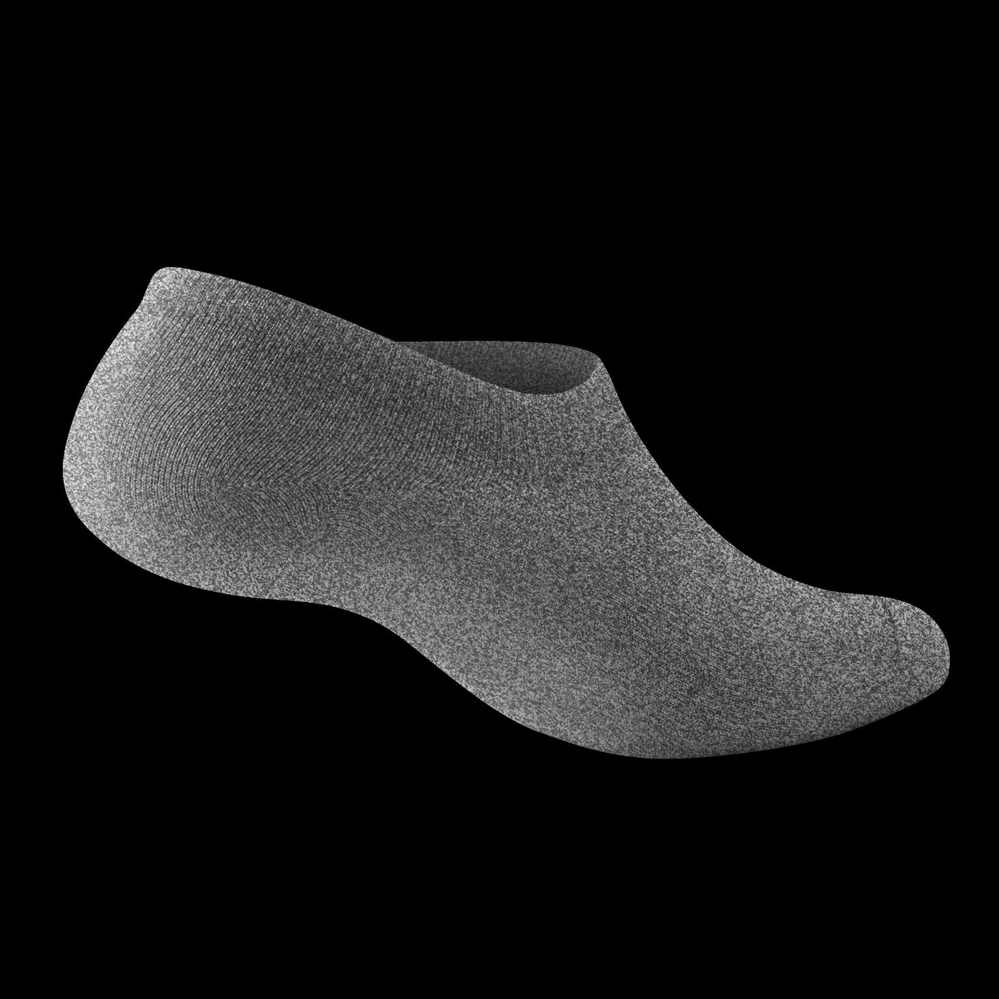 Anytime No Show Heel Grip Sock - Natural Grey Heather
