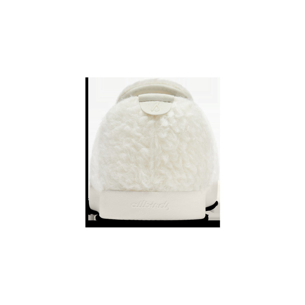 Smallbirds Wool Loungers - Big Kids - Natural White Fluffs (Natural White Sole)