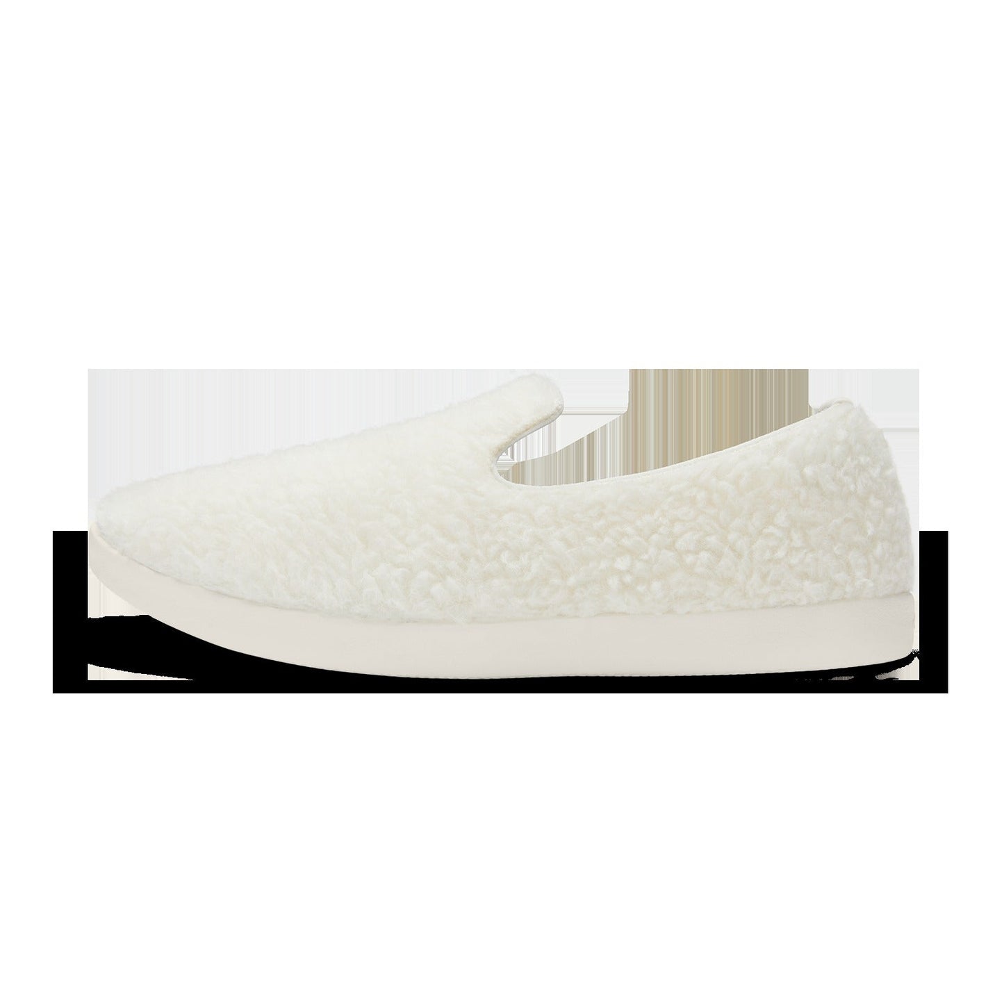 Smallbirds Wool Loungers - Big Kids - Natural White Fluffs (Natural White Sole)