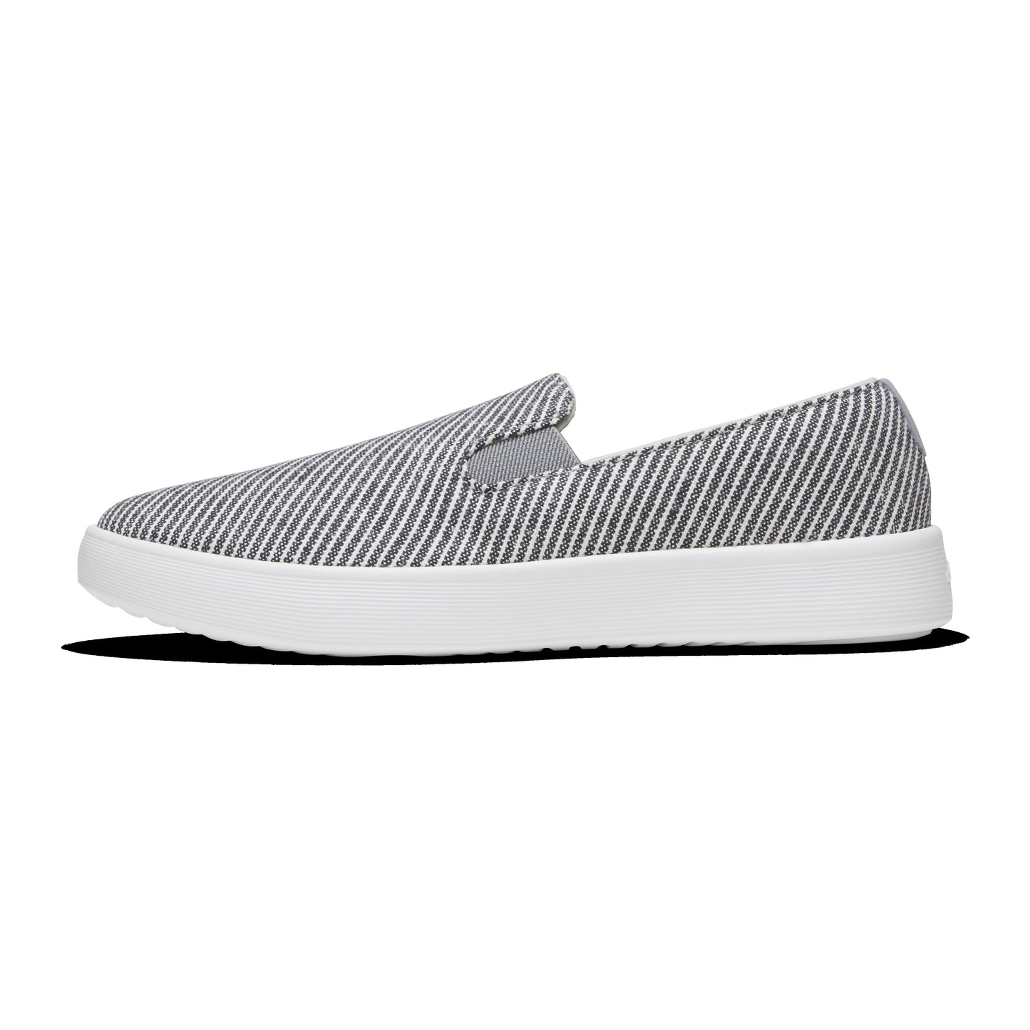 Women's Canvas Cruiser Slip On - Deep Navy Stripes (Blizzard Sole)