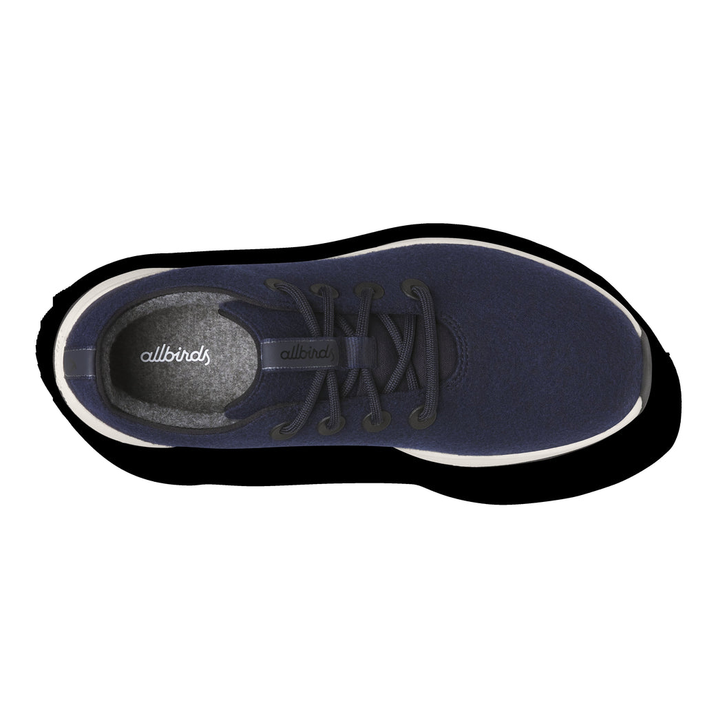 Women's Wool Runner NZ Waterproof - Dark Navy (Natural White Sole)