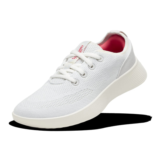 Women's Tree Runner Go - Blizzard/Vivid Red (Natural White Sole)
