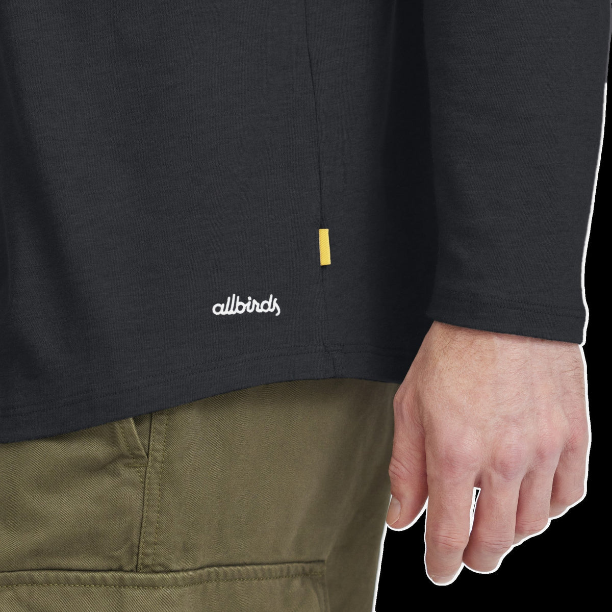 Men's Soft Merino Long Sleeve Tee - True Black - New Edition